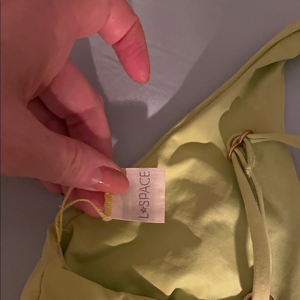L space Women's Lime bikini top - Picture 3 of 3